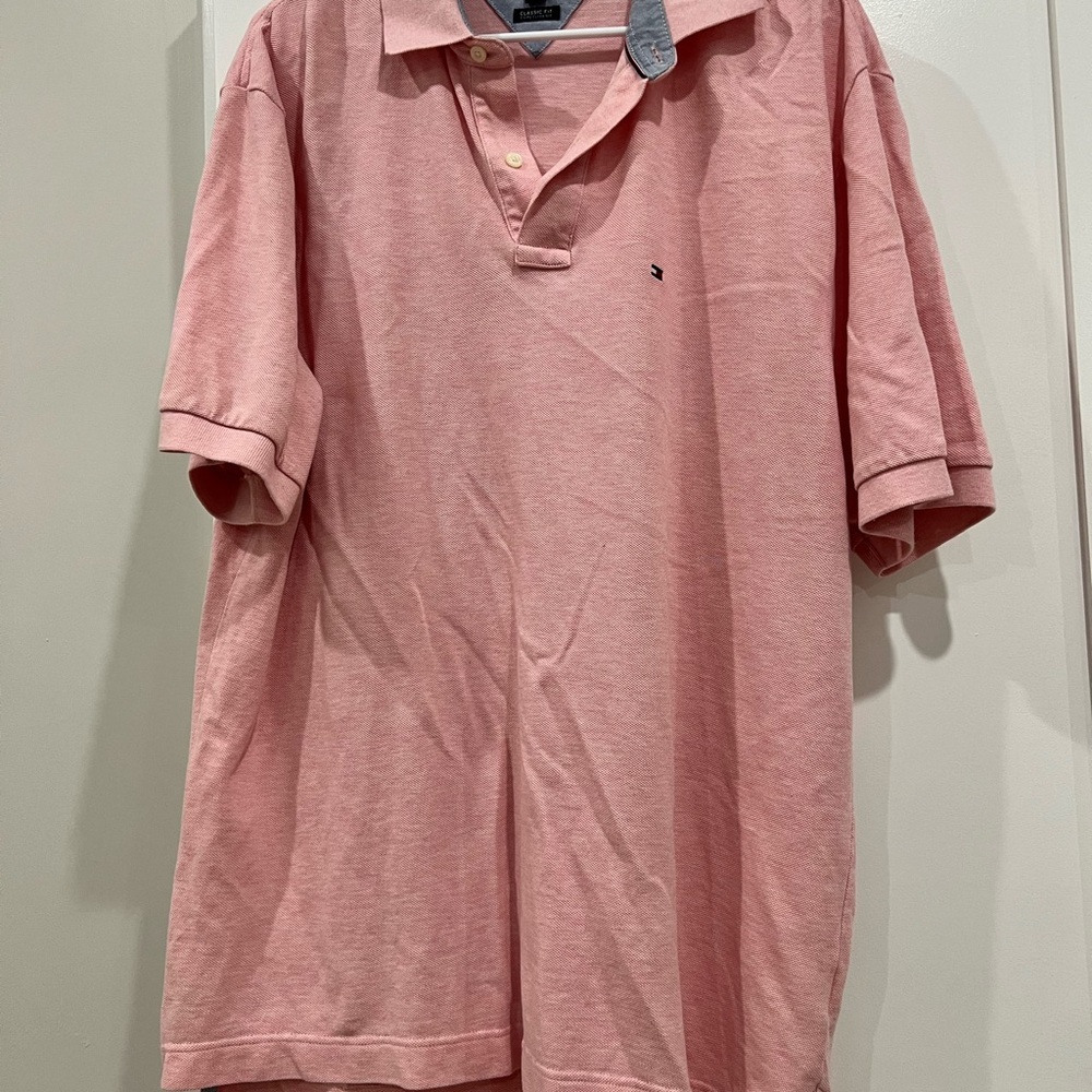 Tommy Hilfiger Pink Polo Shirt
